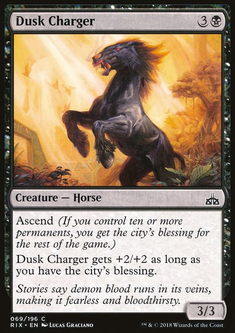 Dusk Charger, Rivals of Ixalan #69, Magic: The Gathering card