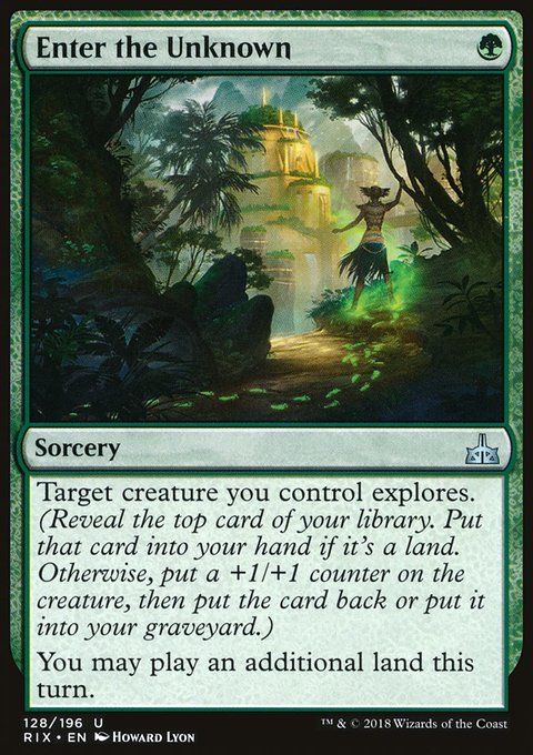 Enter the Unknown, Rivals of Ixalan #128, Magic: The Gathering card