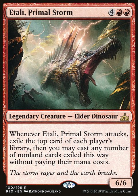 Etali, Primal Storm, Rivals of Ixalan #100, Magic: The Gathering card