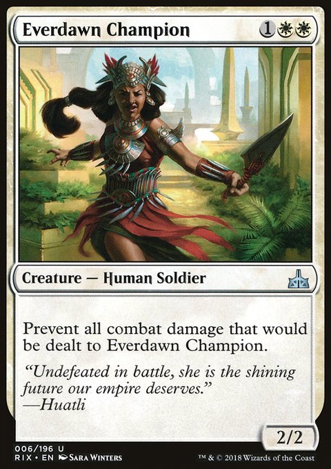 Everdawn Champion, Rivals of Ixalan #6, Magic: The Gathering card