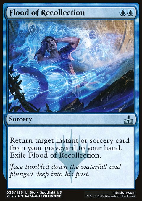 Flood of Recollection, Rivals of Ixalan #38, Magic: The Gathering card