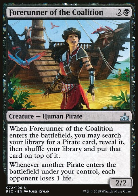 Forerunner of the Coalition, Rivals of Ixalan #72, Magic: The Gathering card