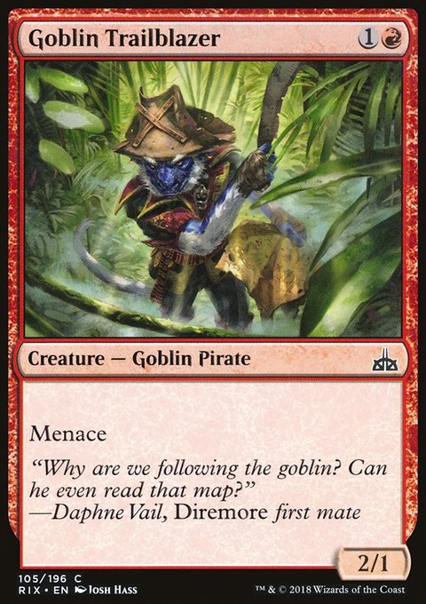 Goblin Trailblazer, Rivals of Ixalan #105, Magic: The Gathering card