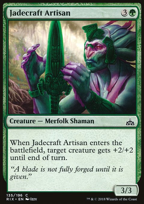 Jadecraft Artisan, Rivals of Ixalan #135, Magic: The Gathering card
