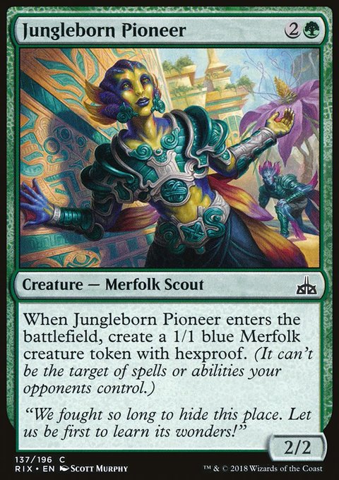 Jungleborn Pioneer, Rivals of Ixalan #137, Magic: The Gathering card