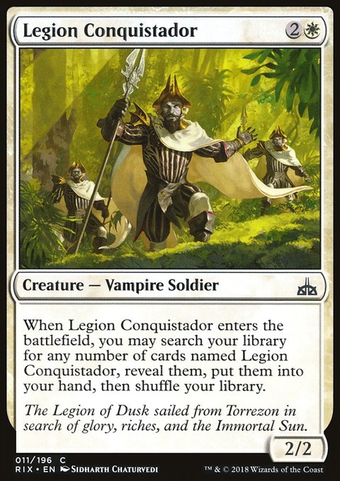Legion Conquistador, Rivals of Ixalan #11, Magic: The Gathering card