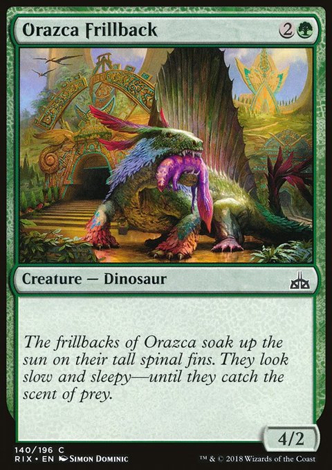 Orazca Frillback, Rivals of Ixalan #140, Magic: The Gathering card