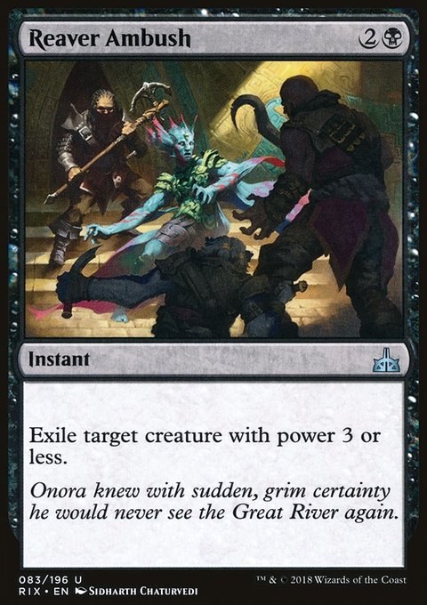 Reaver Ambush, Rivals of Ixalan #83, Magic: The Gathering card