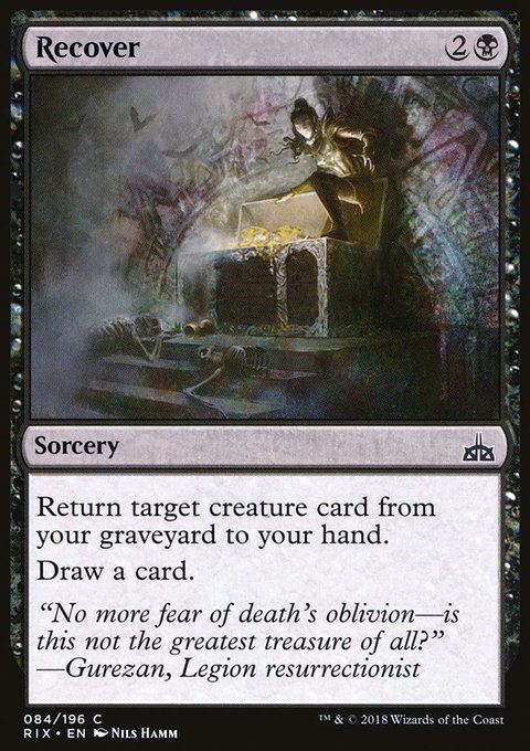Recover, Rivals of Ixalan #84, Magic: The Gathering card