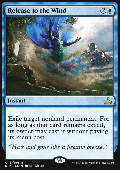 Release to the Wind, Rivals of Ixalan #46, Magic: The Gathering card