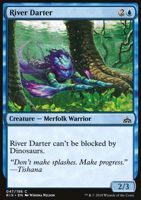 River Darter, Rivals of Ixalan #47, Magic: The Gathering card