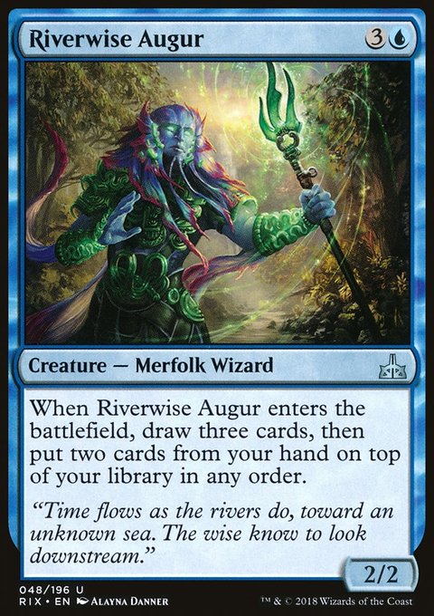 Riverwise Augur, Rivals of Ixalan #48, Magic: The Gathering card