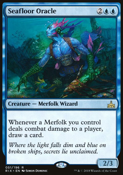Seafloor Oracle, Rivals of Ixalan #51, Magic: The Gathering card