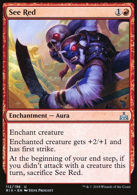 See Red, Rivals of Ixalan #112, Magic: The Gathering card