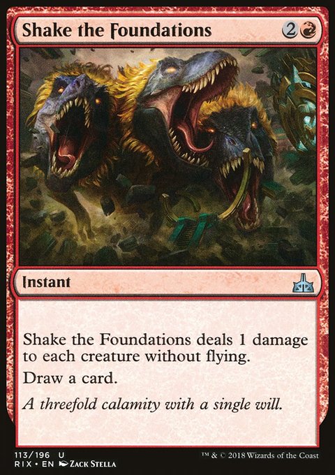 Shake the Foundations, Rivals of Ixalan #113, Magic: The Gathering card