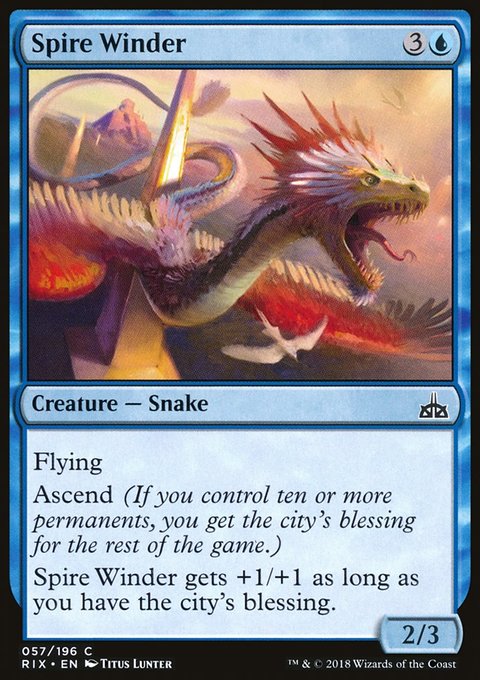Spire Winder, Rivals of Ixalan #57, Magic: The Gathering card
