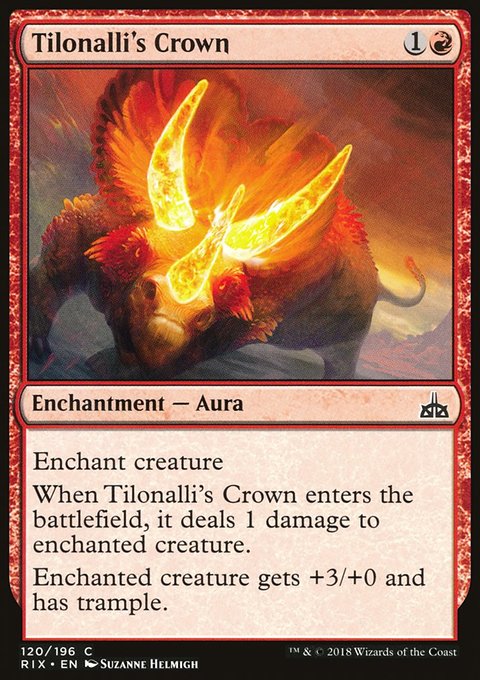 Tilonalli's Crown, Rivals of Ixalan #120, Magic: The Gathering card