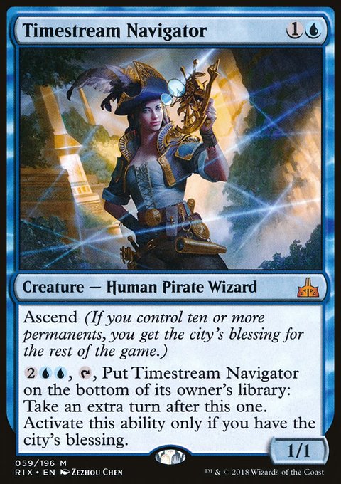Timestream Navigator, Rivals of Ixalan #59, Magic: The Gathering card