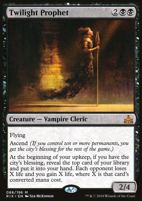 Twilight Prophet, Rivals of Ixalan #88, Magic: The Gathering card
