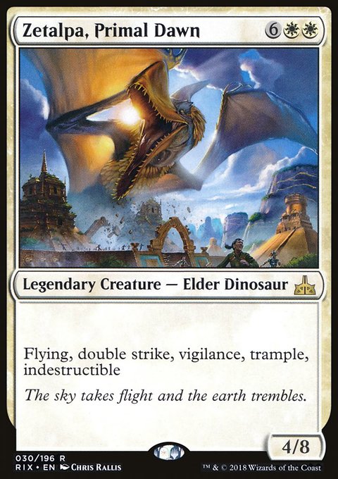 Zetalpa, Primal Dawn, Rivals of Ixalan #30, Magic: The Gathering card