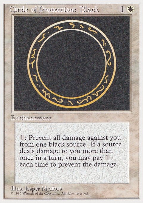 Circle of Protection: Black, Rivals Quick Start Set #2, Magic: The Gathering card