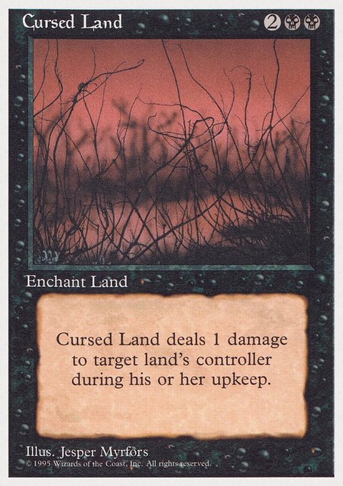 Cursed Land, Rivals Quick Start Set #17, Magic: The Gathering card