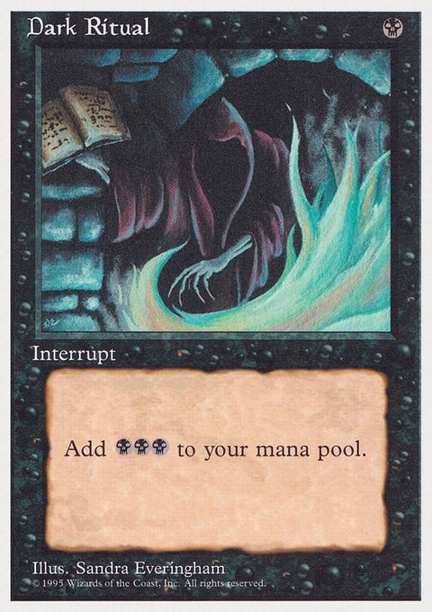 Dark Ritual, Rivals Quick Start Set #18, Magic: The Gathering card