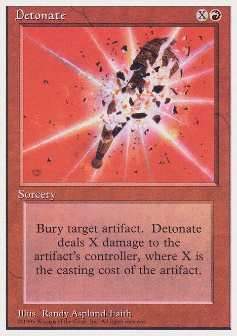 Detonate, Rivals Quick Start Set #29, Magic: The Gathering card