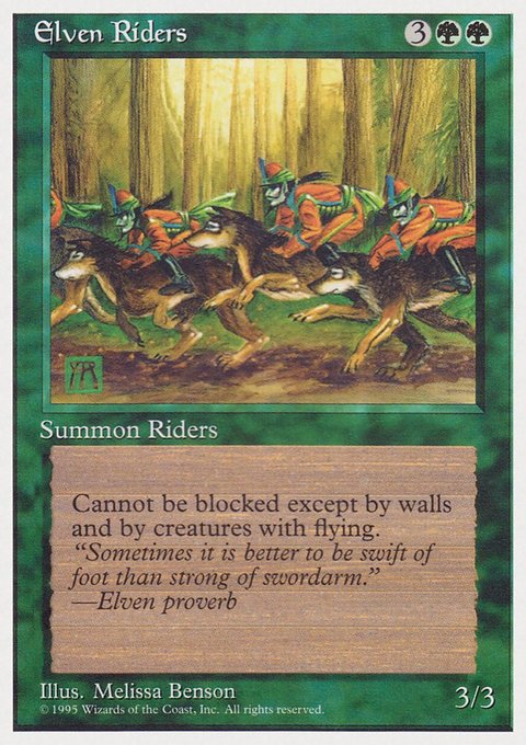 Elven Riders, Rivals Quick Start Set #39, Magic: The Gathering card