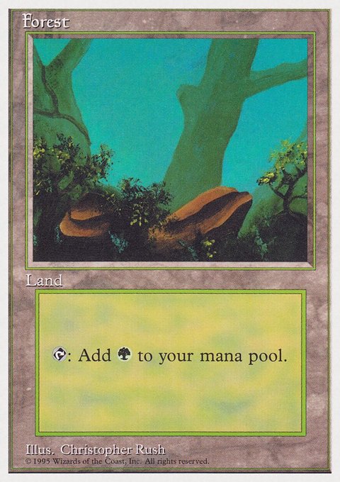 Forest, Rivals Quick Start Set #63, Magic: The Gathering card