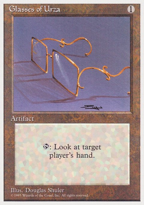 Glasses of Urza, Rivals Quick Start Set #49, Magic: The Gathering card