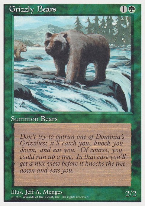 Grizzly Bears, Rivals Quick Start Set #41, Magic: The Gathering card