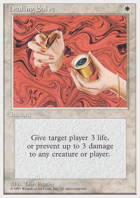 Healing Salve, Rivals Quick Start Set #4, Magic: The Gathering card