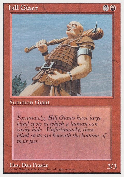 Hill Giant, Rivals Quick Start Set #32, Magic: The Gathering card