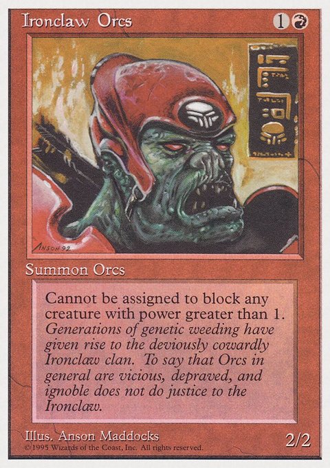 Ironclaw Orcs, Rivals Quick Start Set #33, Magic: The Gathering card