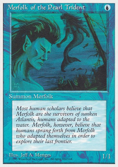 Merfolk of the Pearl Trident, Rivals Quick Start Set #10, Magic: The Gathering card