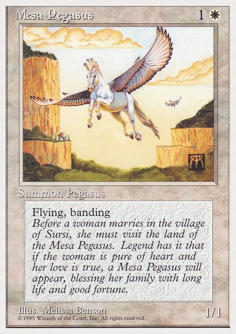 Mesa Pegasus, Rivals Quick Start Set #5, Magic: The Gathering card