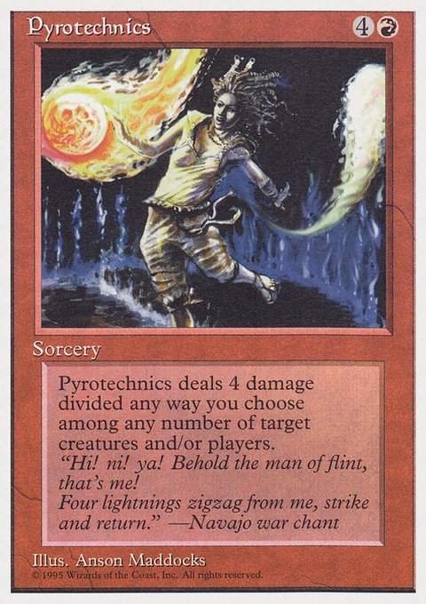 Pyrotechnics, Rivals Quick Start Set #37, Magic: The Gathering card