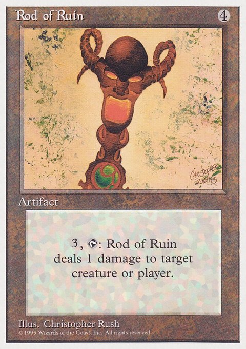 Rod of Ruin, Rivals Quick Start Set #51, Magic: The Gathering card