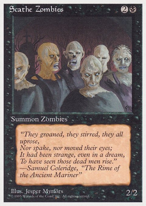 Scathe Zombies, Rivals Quick Start Set #22, Magic: The Gathering card