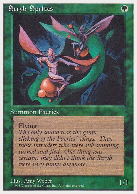Scryb Sprites, Rivals Quick Start Set #42, Magic: The Gathering card