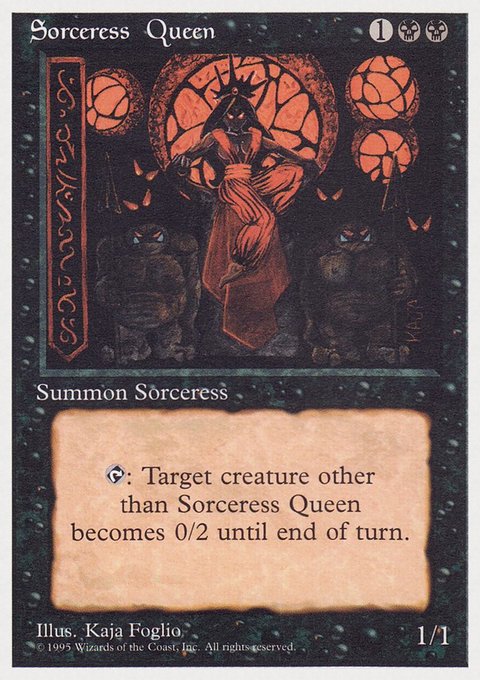 Sorceress Queen, Rivals Quick Start Set #23, Magic: The Gathering card