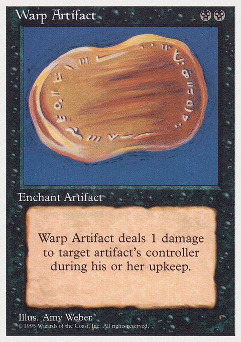 Warp Artifact, Rivals Quick Start Set #27, Magic: The Gathering card