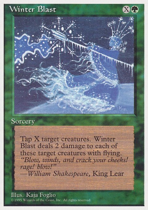 Winter Blast, Rivals Quick Start Set #46, Magic: The Gathering card