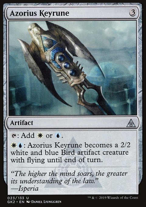 Azorius Keyrune, RNA Guild Kit #23, Magic: The Gathering card