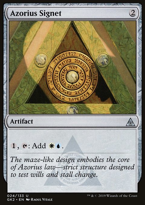 Azorius Signet, RNA Guild Kit #24, Magic: The Gathering card