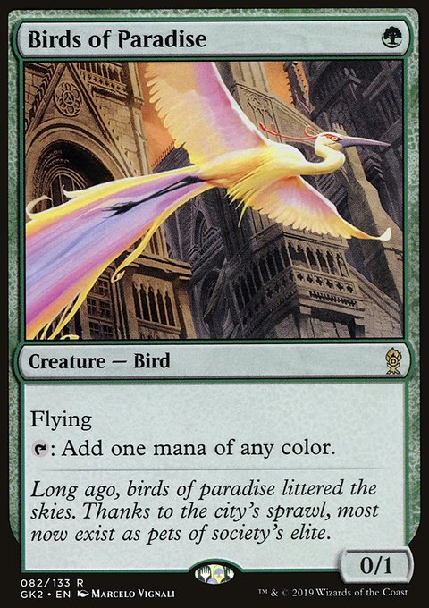 Birds of Paradise, RNA Guild Kit #82, Magic: The Gathering card