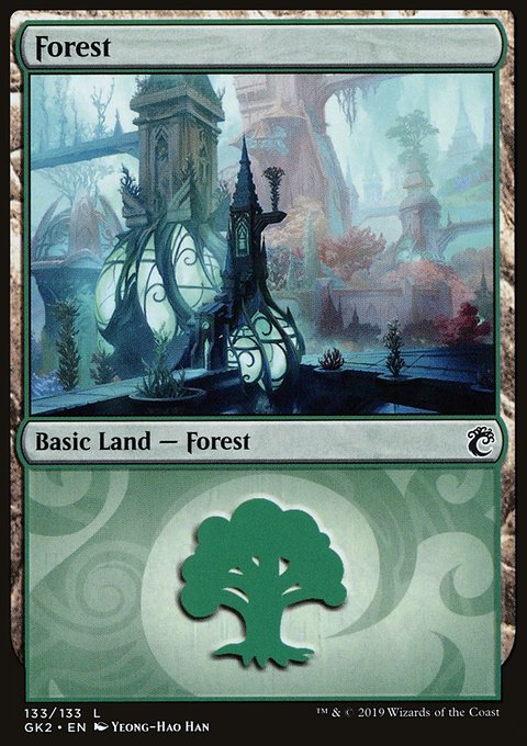 Forest, RNA Guild Kit #133, Magic: The Gathering card