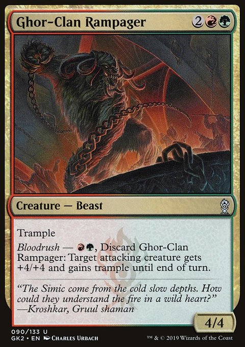 Ghor-Clan Rampager, RNA Guild Kit #90, Magic: The Gathering card