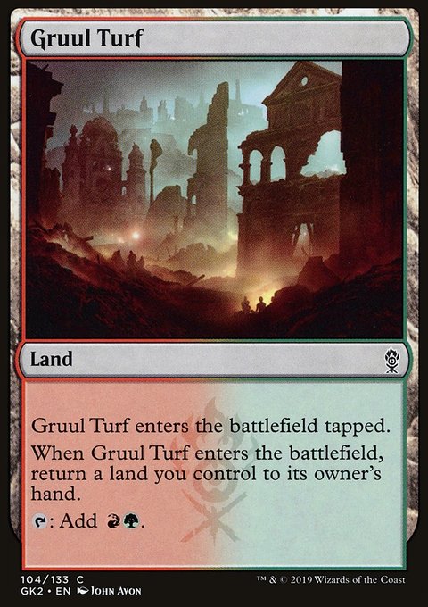 Gruul Turf, RNA Guild Kit #104, Magic: The Gathering card